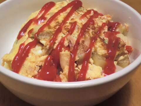 簡単ごはん★野菜ツナオムレツ丼